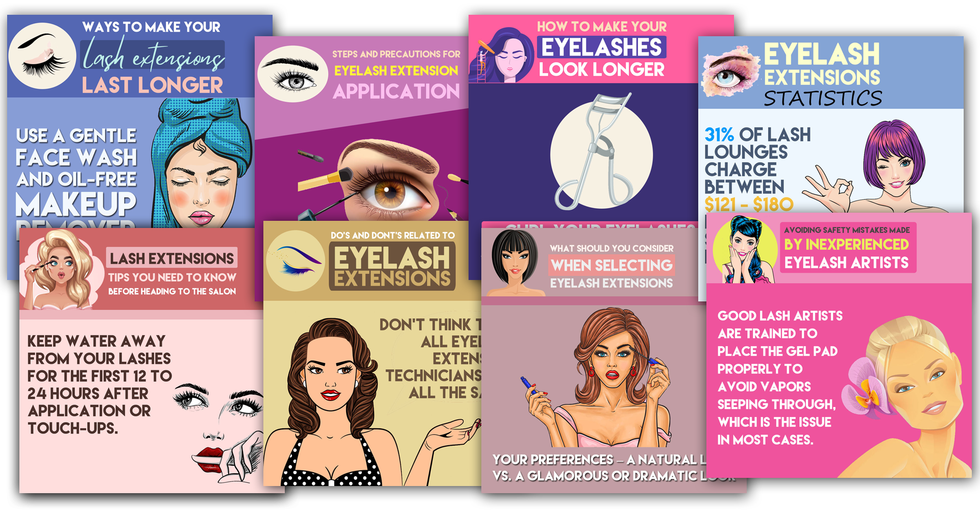 Social Media Management 70 Eyelash Salon Social Media Management | One More Star Media Info@Onemorestarmedia.com