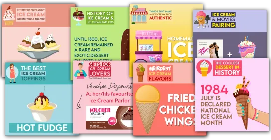 Social Media Management 32 Ice Cream Parlors Social Media Management | One More Star Media