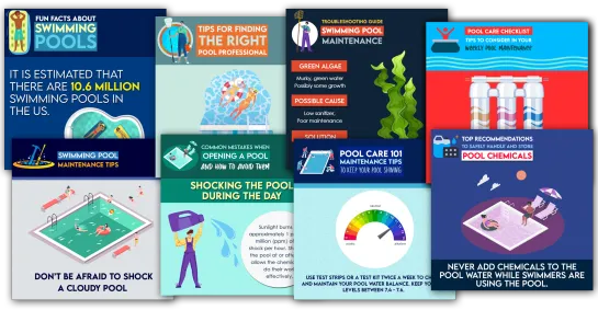 Social Media Management 22 Swimming Pool Cleaners Social Media Posts From One More Star Media