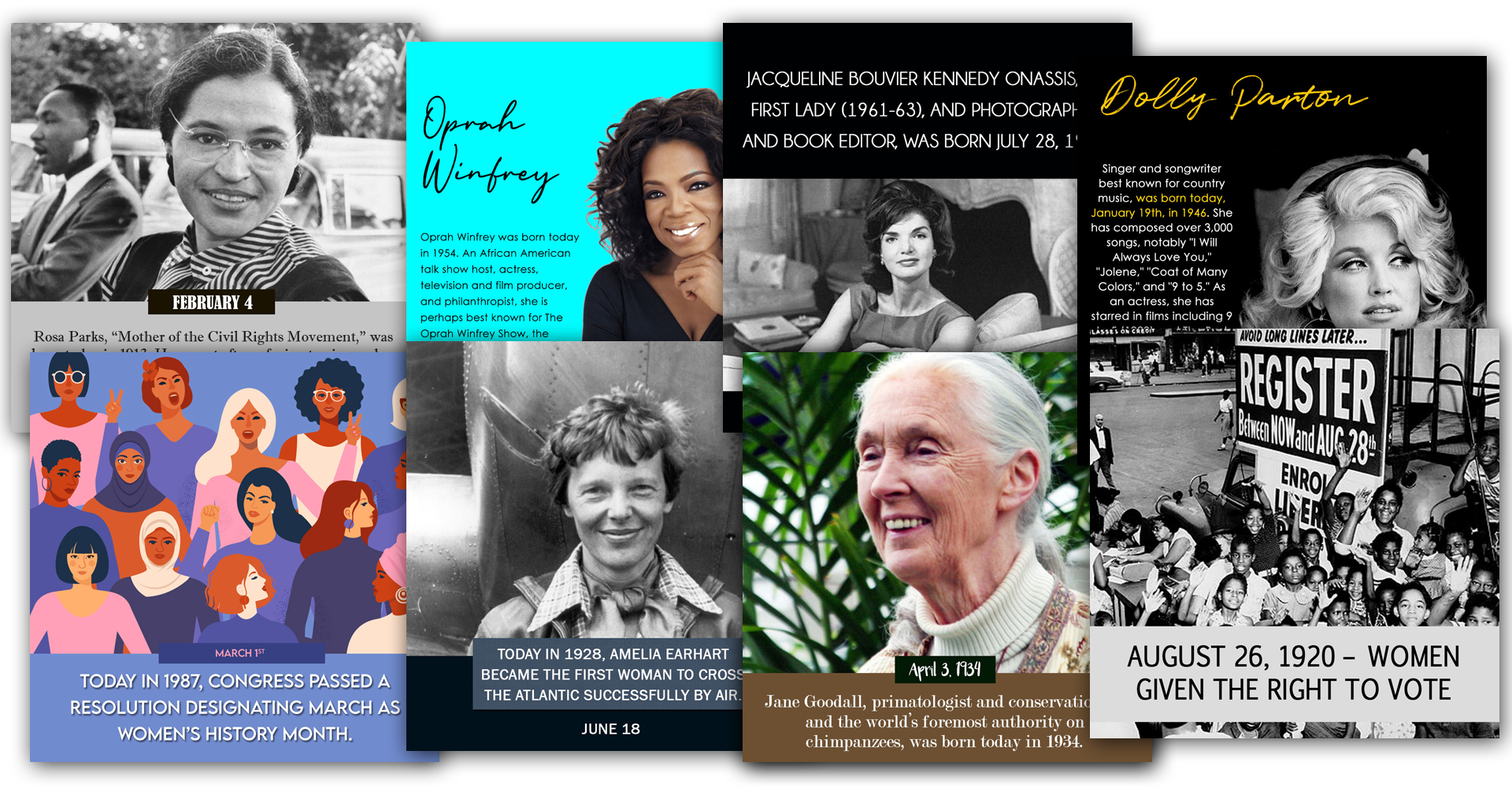 Social Media Management 95 Womens History Social Media Management | One More Star Media Info@Onemorestarmedia.com