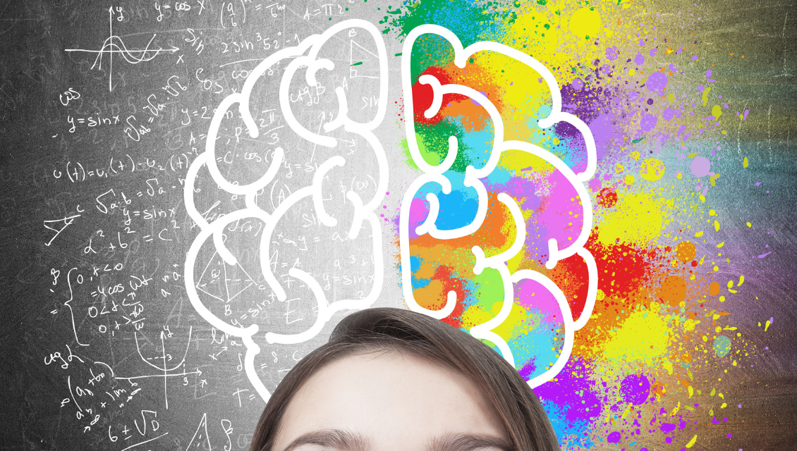 A Creative Woman'S Head With A Colorful Brain Drawing On It Www.onemorestarmedia.com